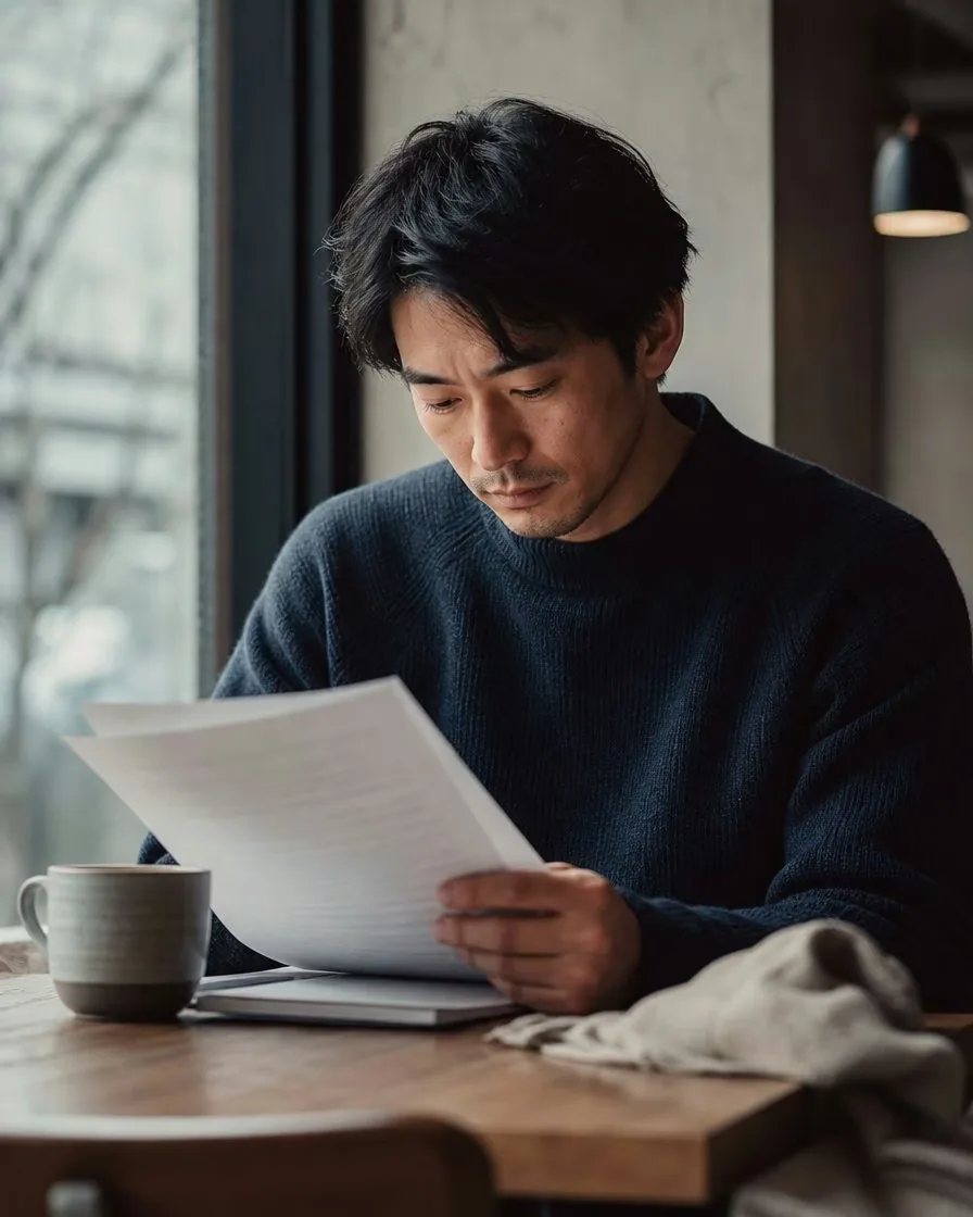 求人資料を読む候補者